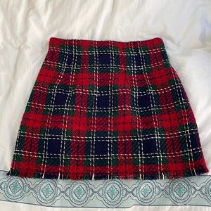 brand new plaid skirt from mango